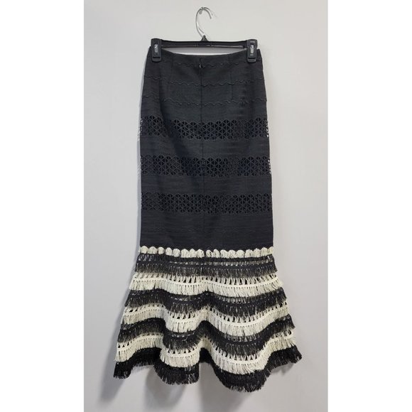 Jonathan Simkhai Fringed Macramé Skirt - Picture 2 of 5